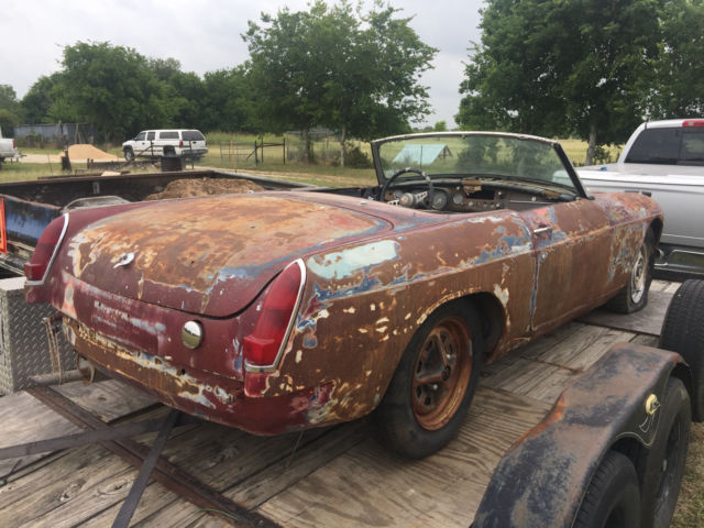 1967 Blue MG MGB Convertible
