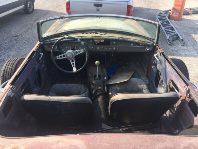 1967 Blue MG MGB Convertible