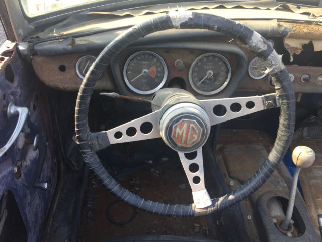 1967 Blue MG MGB Convertible