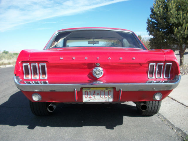 1967 Red Ford Mustang Coupe