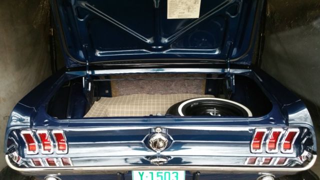 1967 Blue Ford Mustang