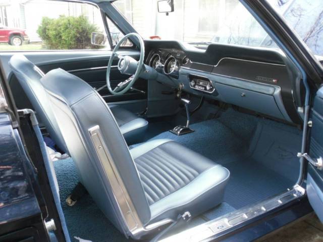 1967 Blue Ford Mustang