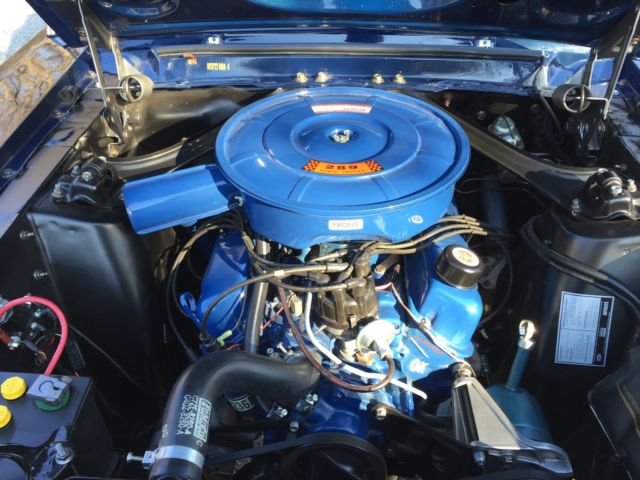 1967 Blue Ford Mustang
