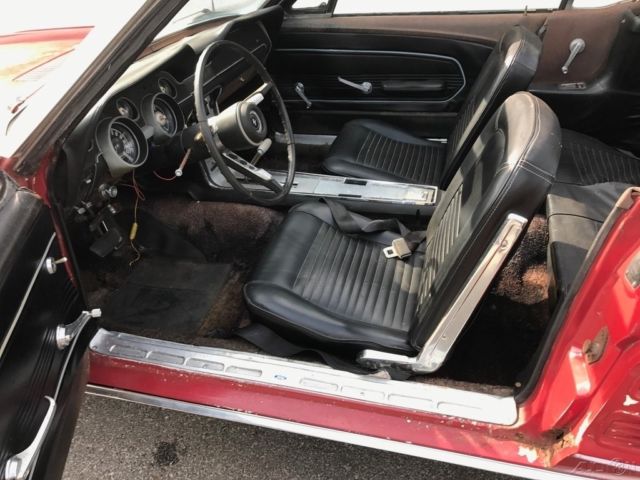 1967 Red Ford Mustang Convertible