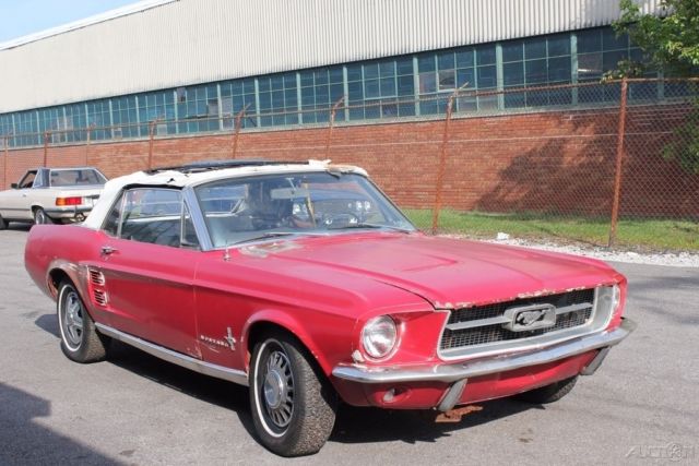 1967 Red Ford Mustang Convertible