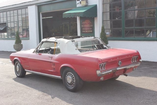 1967 Red Ford Mustang Convertible