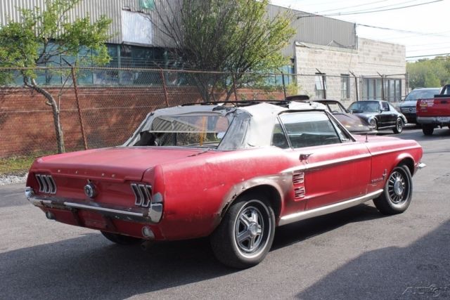 1967 Red Ford Mustang Convertible