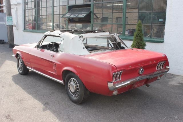 1967 Red Ford Mustang Convertible