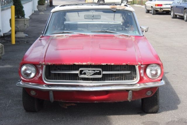 1967 Red Ford Mustang Convertible