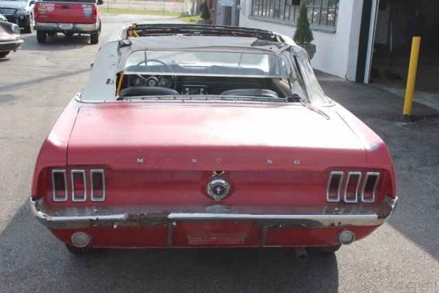 1967 Red Ford Mustang Convertible