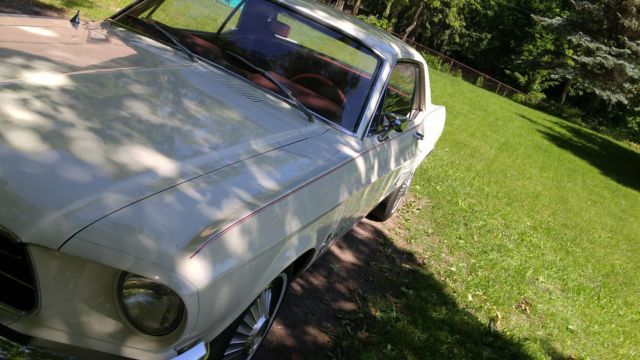 1967 White Ford Mustang Coupe