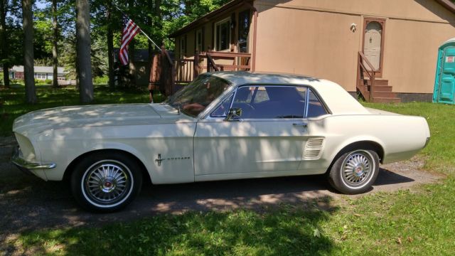 1967 White Ford Mustang Coupe