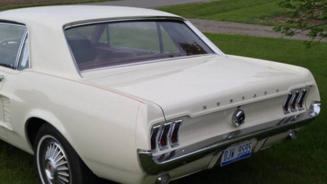 1967 White Ford Mustang Coupe