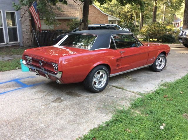 1967 Red Ford Mustang Coupe