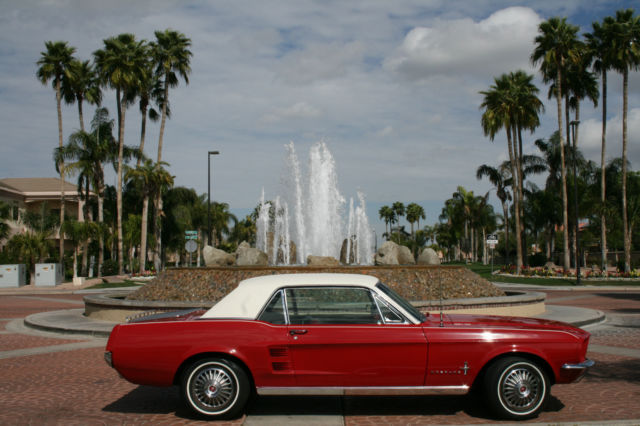 1967 Red Ford Mustang sport coupe