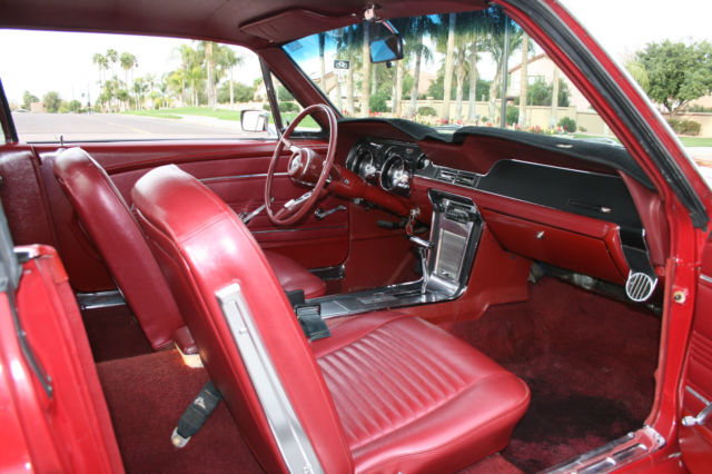 1967 Red Ford Mustang sport coupe
