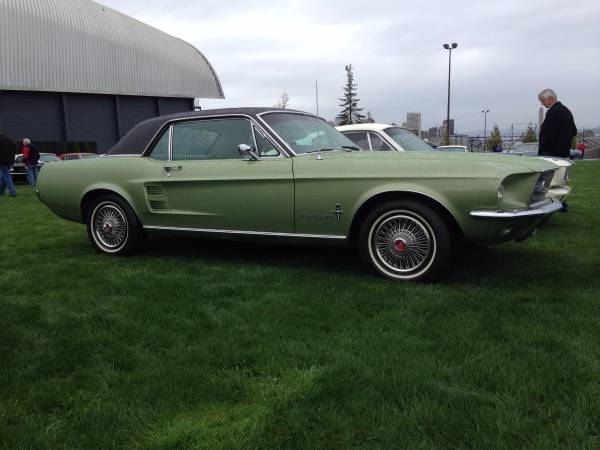 1967 Lime Gold Ford Mustang Coupe