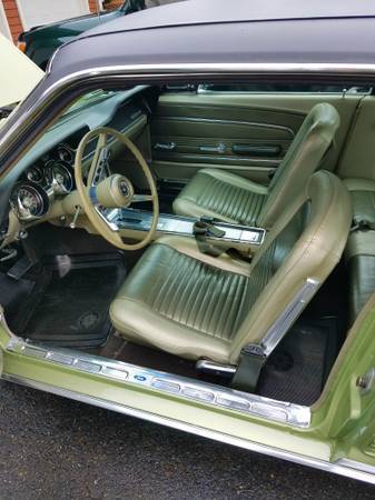 1967 Lime Gold Ford Mustang Coupe
