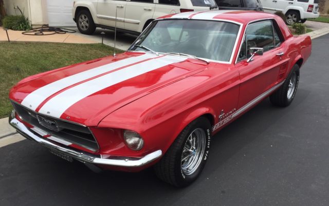 1967 Red Ford Mustang Coupe