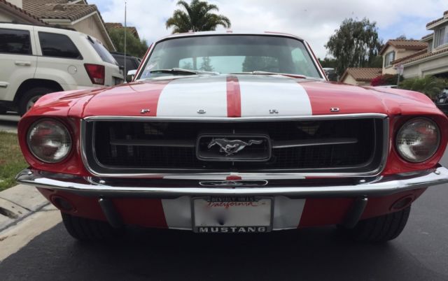 1967 Red Ford Mustang Coupe