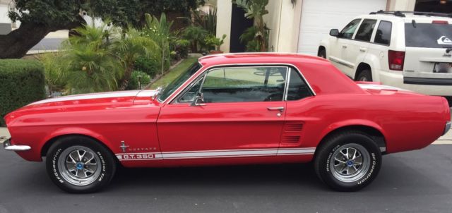 1967 Red Ford Mustang Coupe