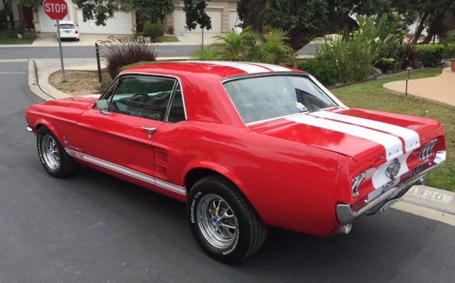 1967 Red Ford Mustang Coupe
