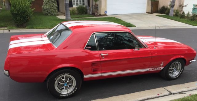 1967 Red Ford Mustang Coupe