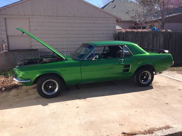 1967 Bright Green Ford Mustang