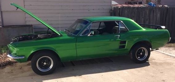 1967 Bright Green Ford Mustang