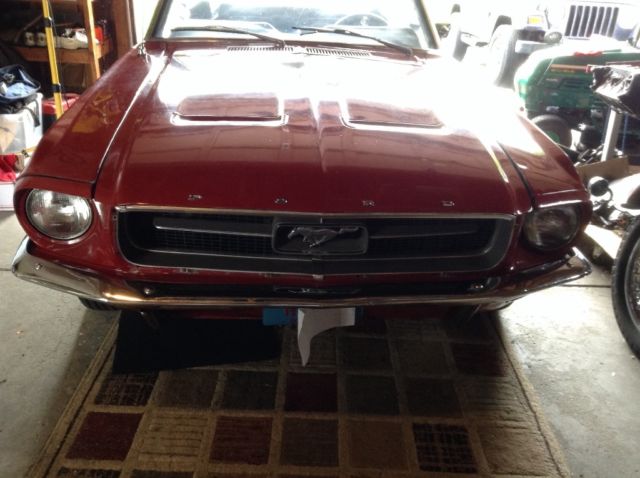 1967 Red Ford Mustang Convertible