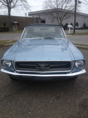 1967 Blue Ford Mustang Convertible