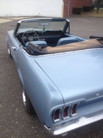 1967 Blue Ford Mustang Convertible