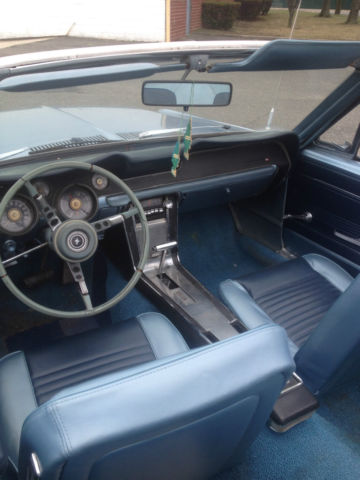 1967 Blue Ford Mustang Convertible