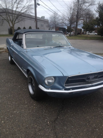 1967 Blue Ford Mustang Convertible