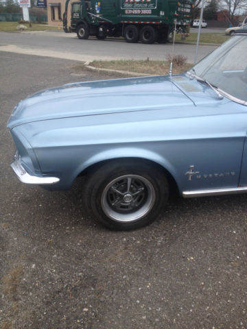 1967 Blue Ford Mustang Convertible