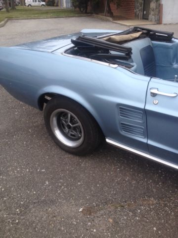 1967 Blue Ford Mustang Convertible