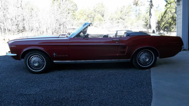 1967 Red Ford Mustang Convertible