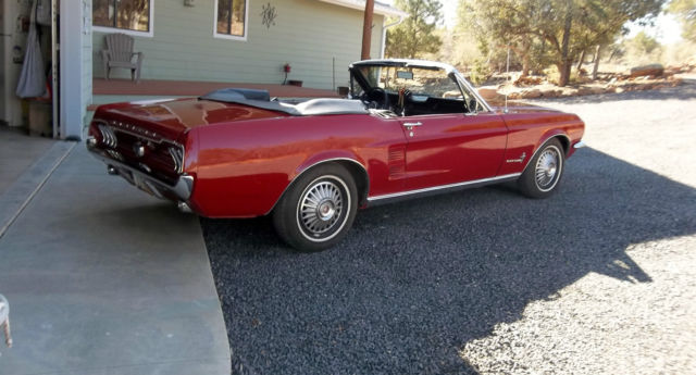 1967 Red Ford Mustang Convertible