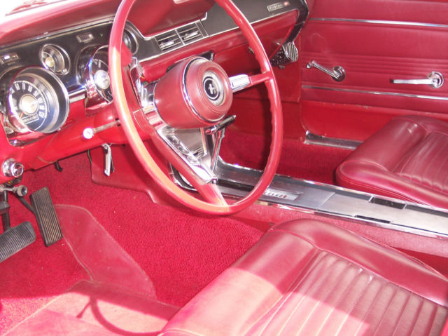 1967 White Ford Mustang Convertible