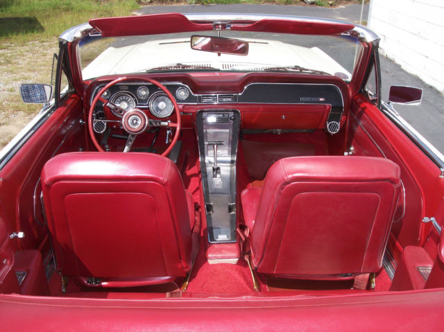 1967 White Ford Mustang Convertible
