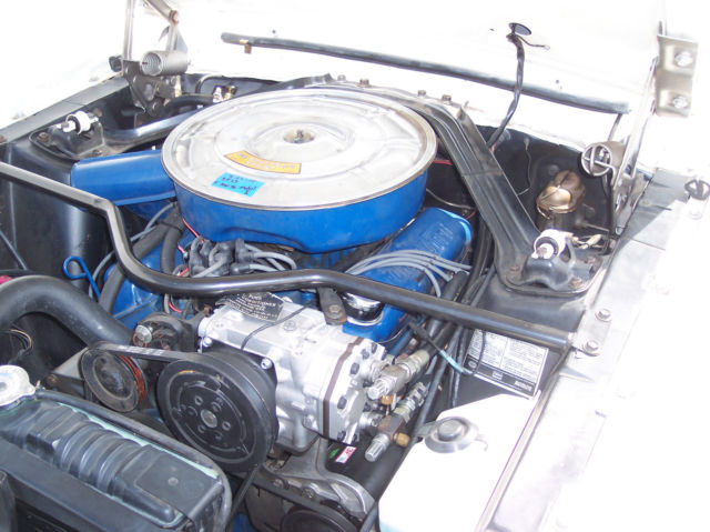 1967 White Ford Mustang Convertible