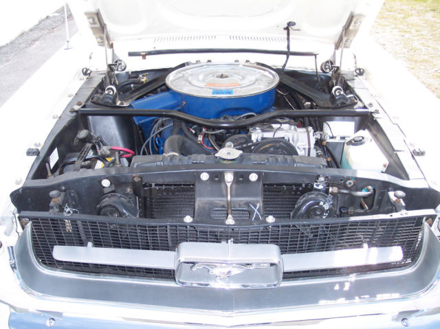 1967 White Ford Mustang Convertible