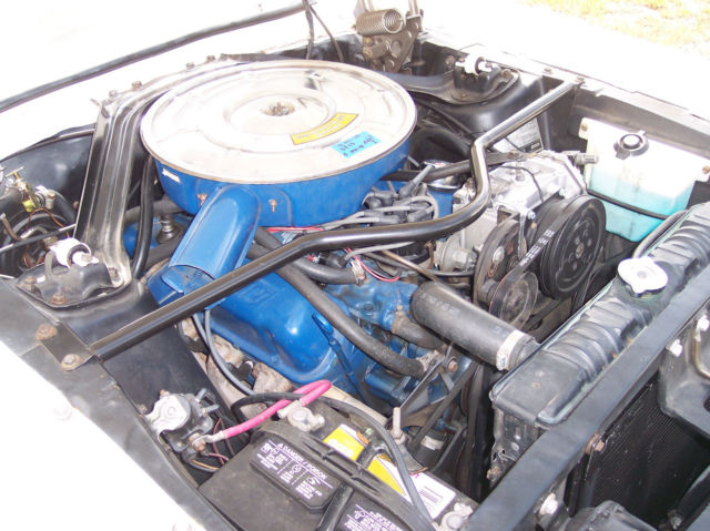 1967 White Ford Mustang Convertible