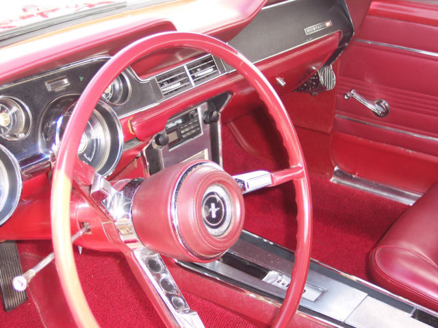 1967 White Ford Mustang Convertible