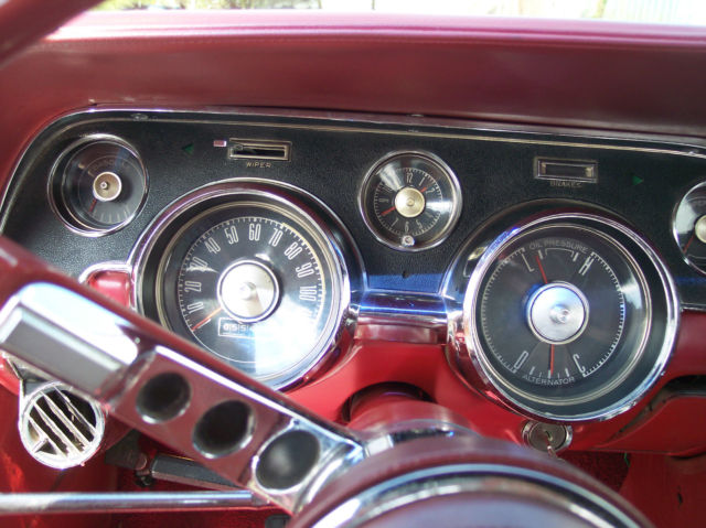 1967 White Ford Mustang Convertible