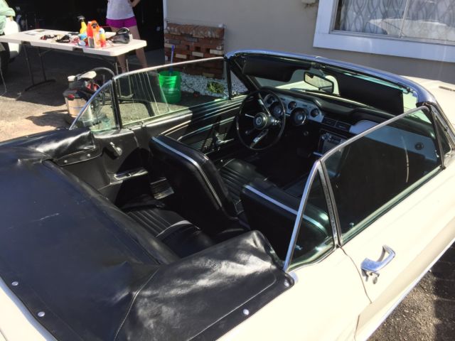 1967 White Ford Mustang Convertible