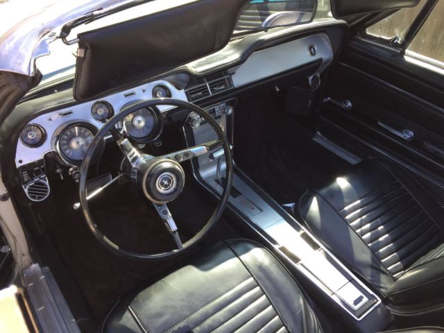 1967 White Ford Mustang Convertible