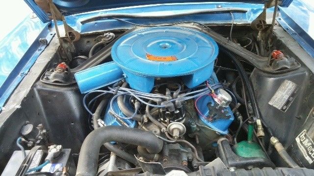 1967 Blue Ford Mustang Convertible