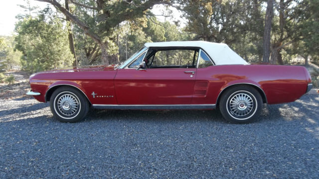 1967 Red Ford Mustang Convertible