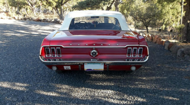 1967 Red Ford Mustang Convertible